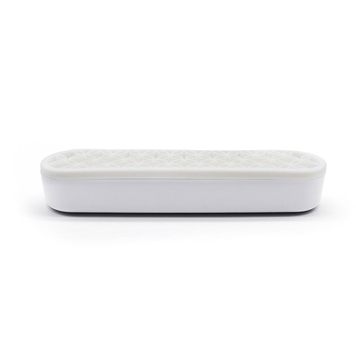 Silicone Makeup Organizer Cosmetic Storage Box Lipstick Brush Holder Desktop Box - Black