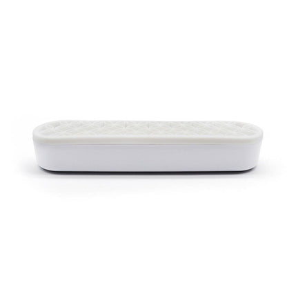 Silicone Makeup Organizer Cosmetic Storage Box Lipstick Brush Holder Desktop Box - Black