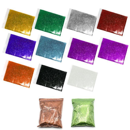 50G Fine Glitter Dust Powder Holographic Iridescent Metallic Body Nail Art Craft - White