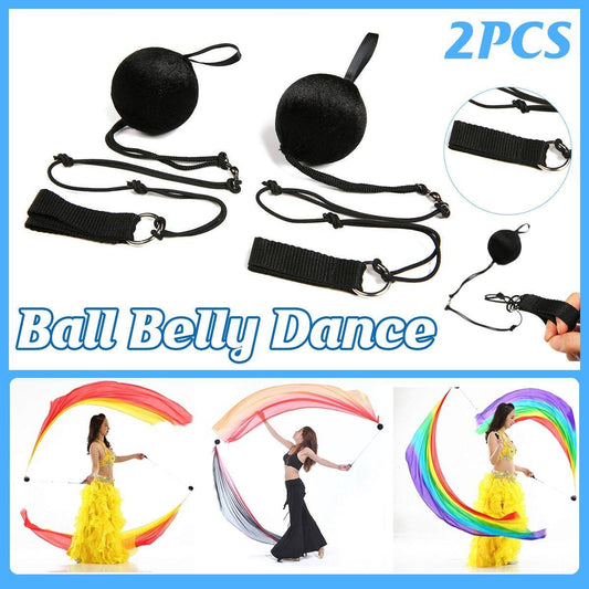 Adjustable Belly Dance Poi Balls Props Belly Dance Accessories Hand Balls Set.