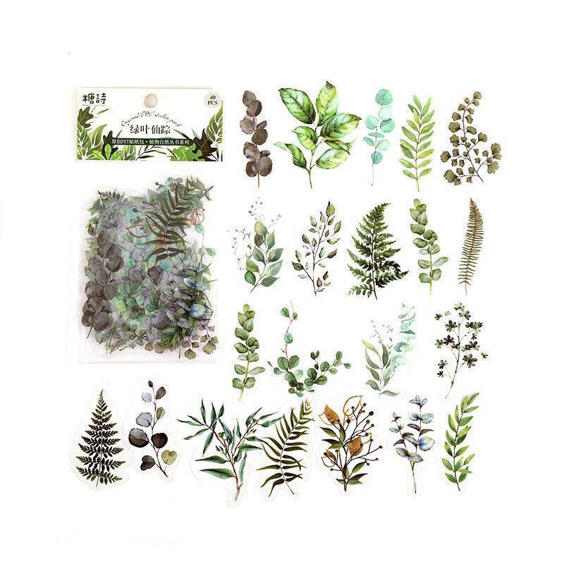 Scrapbooking Flower Stickers Pet Transparent Sticker - F.