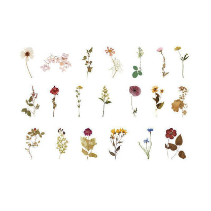 Scrapbooking Flower Stickers Pet Transparent Sticker - F.