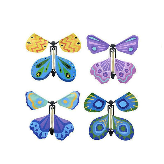 Up To 100X Magic Flying Butterfly Toy Anniversary Greeting Card Birthday Wedding - 10PCS.