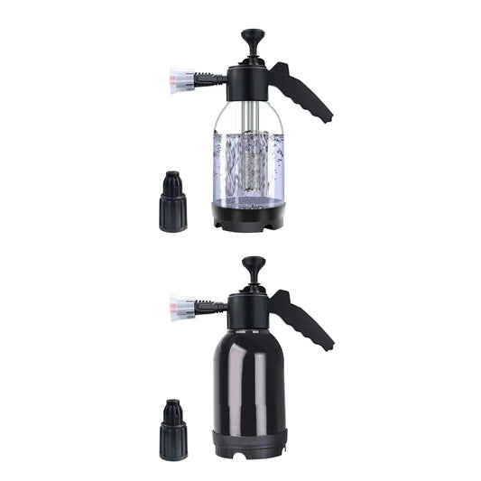 2L Car Wash Foam Sprayer Hand Held Pump Wash Spray Bottle Snow Foam Detailing - White