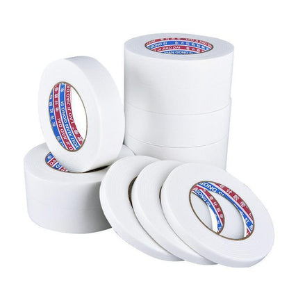Double Sided White PE Foam Sticky Tape Mounting DIY Craft Strong Adhesive 2.5m - 40mm*2.5m.
