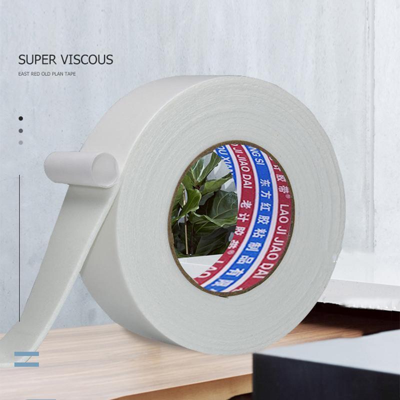 Double Sided White PE Foam Sticky Tape Mounting DIY Craft Strong Adhesive 2.5m - 40mm*2.5m.