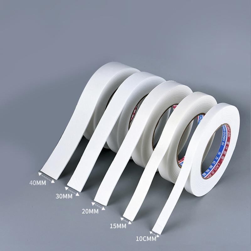 Double Sided White PE Foam Sticky Tape Mounting DIY Craft Strong Adhesive 2.5m - 40mm*2.5m.