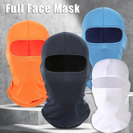 Balaclava Face Mask Uv Protection For Men Women Ski Motorcycle Running Riding - White.