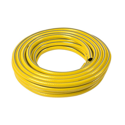Heavy Duty Garden Hose Pipe Reel Reinforced Anti-kink Outdoor Hosepipe Yellow - 20m.