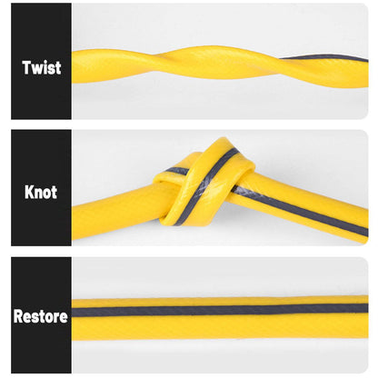 Heavy Duty Garden Hose Pipe Reel Reinforced Anti-kink Outdoor Hosepipe Yellow - 20m.