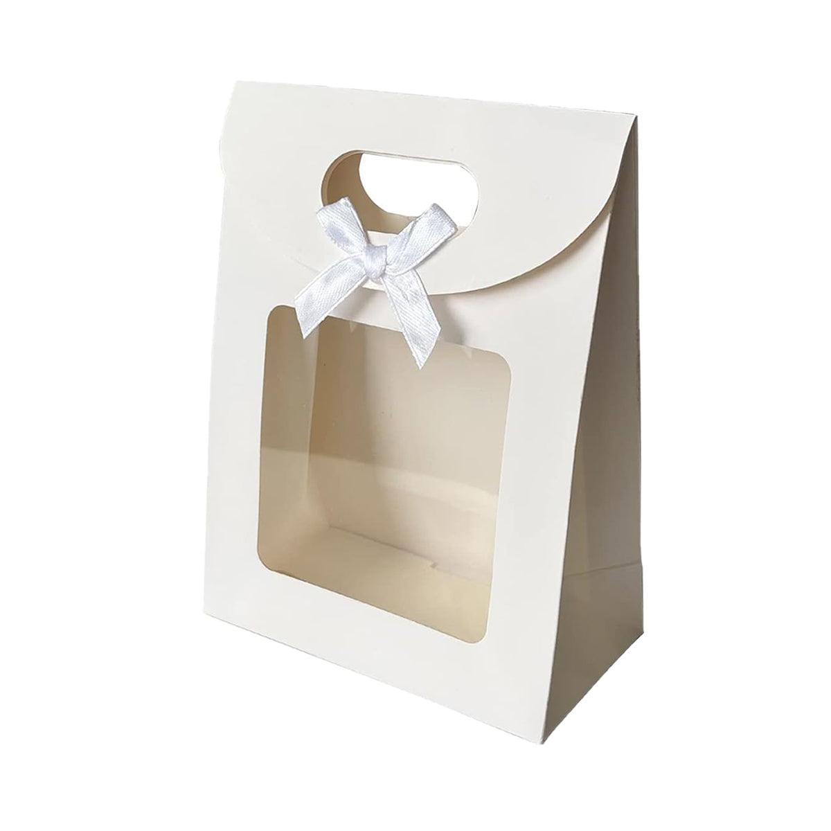 24PCS Bow Flap Tote Bag Reusable Shopping Carry Bag Gift Party Packaging Bag - 26x19x9cm