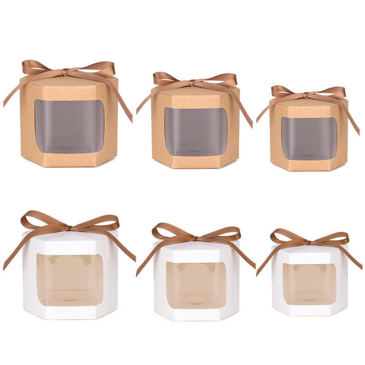 20PCS Small Gift Box Candy Storage Box Party Favor Treat Packaging Recyclable - Kraft-S.