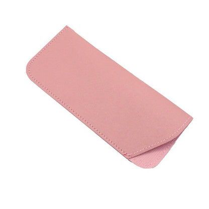 Pu Leather Eyeglass Sunglasses Reading Glasses Case Soft Pouch Bag Pocket - Brown