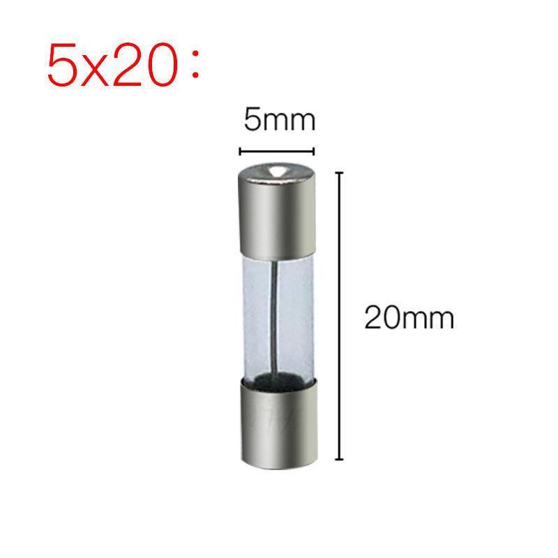 20Pcs M205 Glass Fuse 5Mm X 20Mm Slow Blow 250V / Select From 0.5A To 10A  Amp - 20PCS F3A.