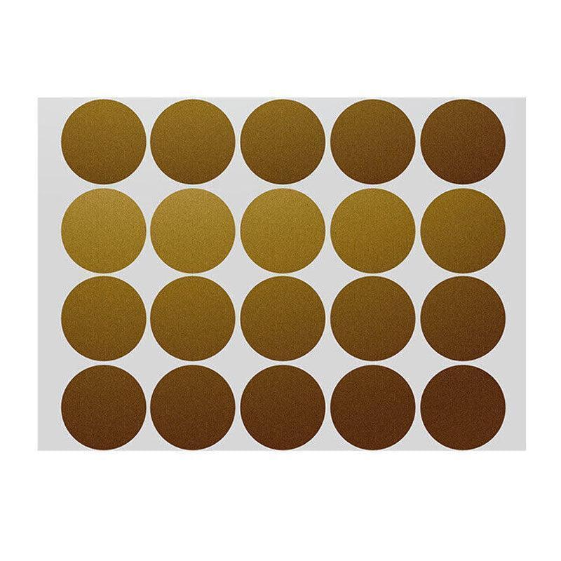 Gold Assorted Sizes Colour Sticker Dots Adhesive Round Labels Circular Spot Scrapbook - 100mm*2 Dots.