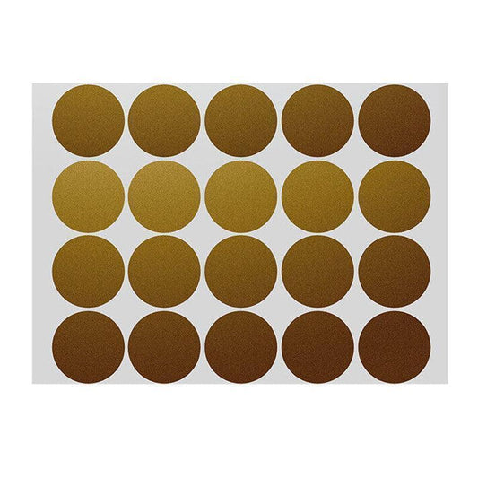 Gold Assorted Sizes Colour Sticker Dots Adhesive Round Labels Circular Spot Scrapbook - 13mm*132 Dots.