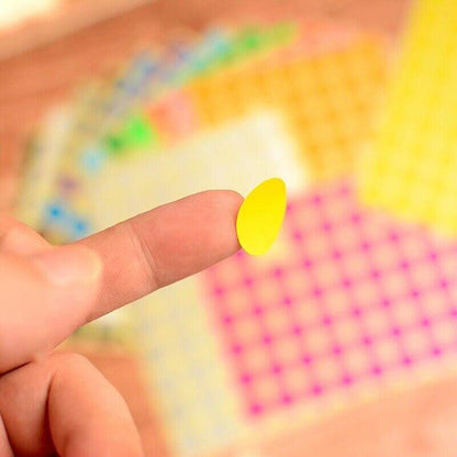 Gold Assorted Sizes Colour Sticker Dots Adhesive Round Labels Circular Spot Scrapbook - 8mm*260 Dots.