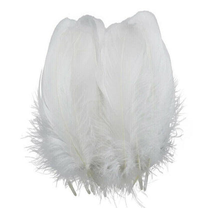 50X Craft Feathers Goose Feather Diy Art Party Decoration Wedding Dream Catcher - Purple