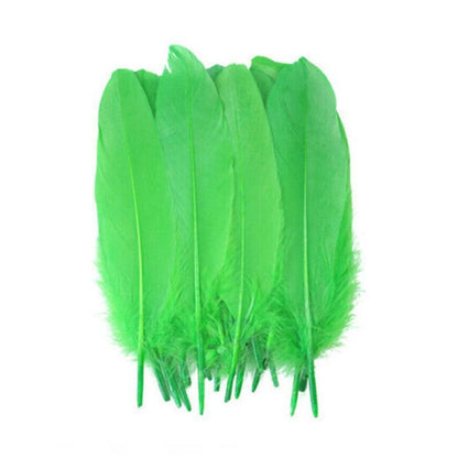 50X Craft Feathers Goose Feather Diy Art Party Decoration Wedding Dream Catcher - Purple