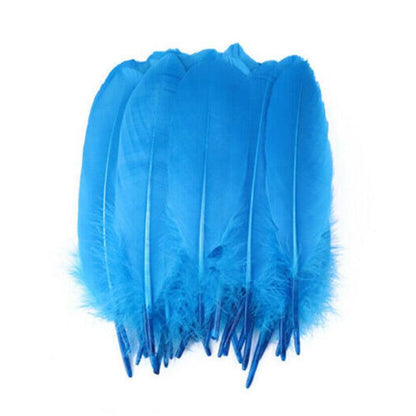 50X Craft Feathers Goose Feather Diy Art Party Decoration Wedding Dream Catcher - Purple