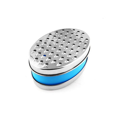 Stainless Steel Kitchen Cheese Grater with Container Storing Fruits Cheese Box - Green