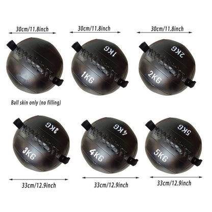 Non-Elastic Soft Squat Wall Ball for Solid Gravity and Balance Training Workouts - 2kg.