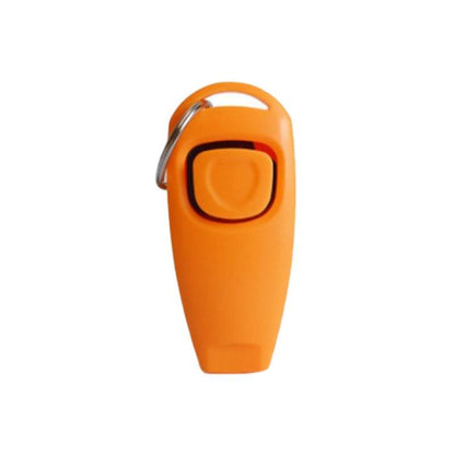 Dog Whistle and Clicker Set for Training Stop Barking Obedience Tool Combo - Green