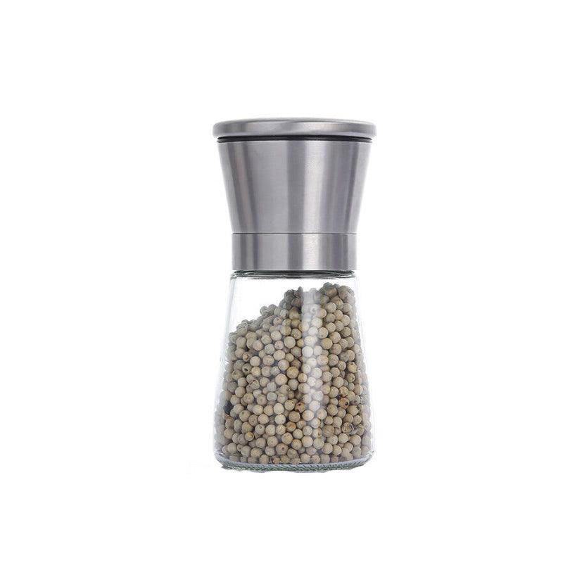 Stainless Steel Manual Salt and Pepper Grinder with Adjustable Ceramic Core - 200ML