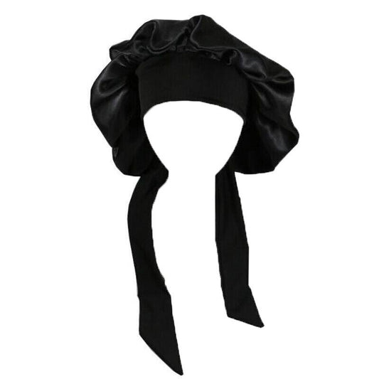 Sleeping Bonnet Hair Wrap Silk Satin Cap Women Elastic Night Hat Soft Headwear - Blue