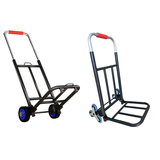 Folding Hand Trolley Heavy Duty Solid Wheel or Stair Climber Tri Wheel for Moving - Stair Climber.