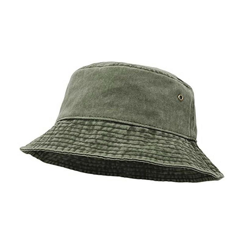 Unisex Men Women Washed Cotton Outdoor Camping Sports Bucket Hats Fisherman Hat - Blue 2