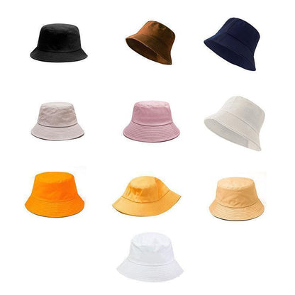 9 Colours Unisex Sun Bucket Hat Perfect for Outdoor Adventures - Pink