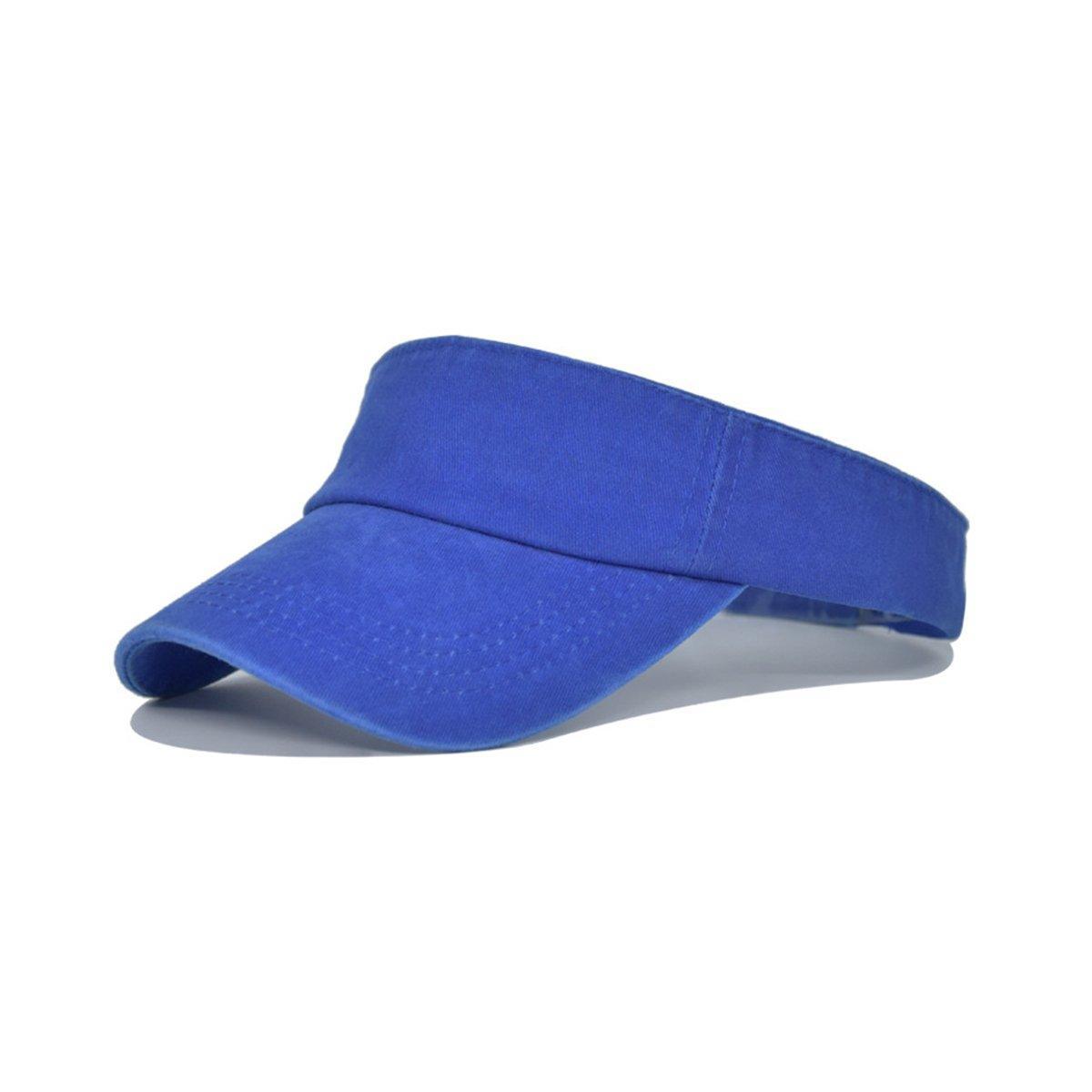Unisex Summer Denim Sun Visor Cap Breathable Washed Running Hat UV Protection - Grey
