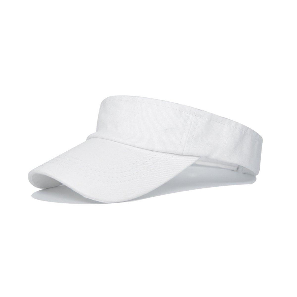 Unisex Summer Denim Sun Visor Cap Breathable Washed Running Hat UV Protection - Grey