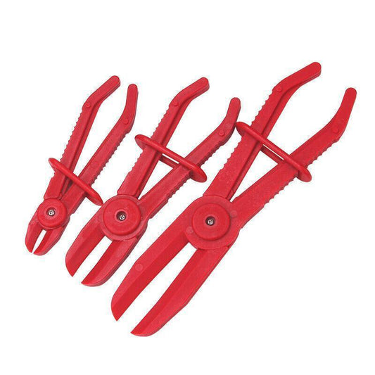 3PCS Nylon Hose Clamp Pliers Set | Flexible Pinch-Off Tool for Fuel Brake Water Lines.