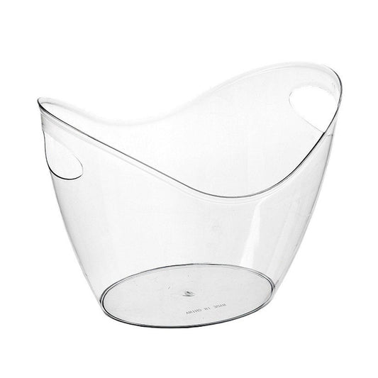 2PCS Transparent 3.5L Ice Bucket Large Capacity Wine Beer Cooler Picnic Basket