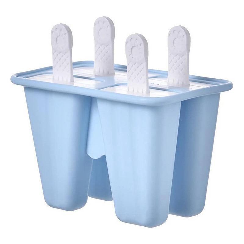 Silicone Ice Cream Mould Block Frozen Molds Icy Pole Jelly Popsicle - Pink-6Grid