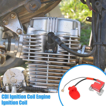 High Voltage Red Ignition Coil Pack for 47cc 49cc Dirt Bike ATV Mini Moto.
