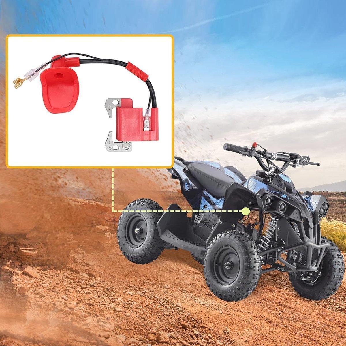 High Voltage Red Ignition Coil Pack for 47cc 49cc Dirt Bike ATV Mini Moto.