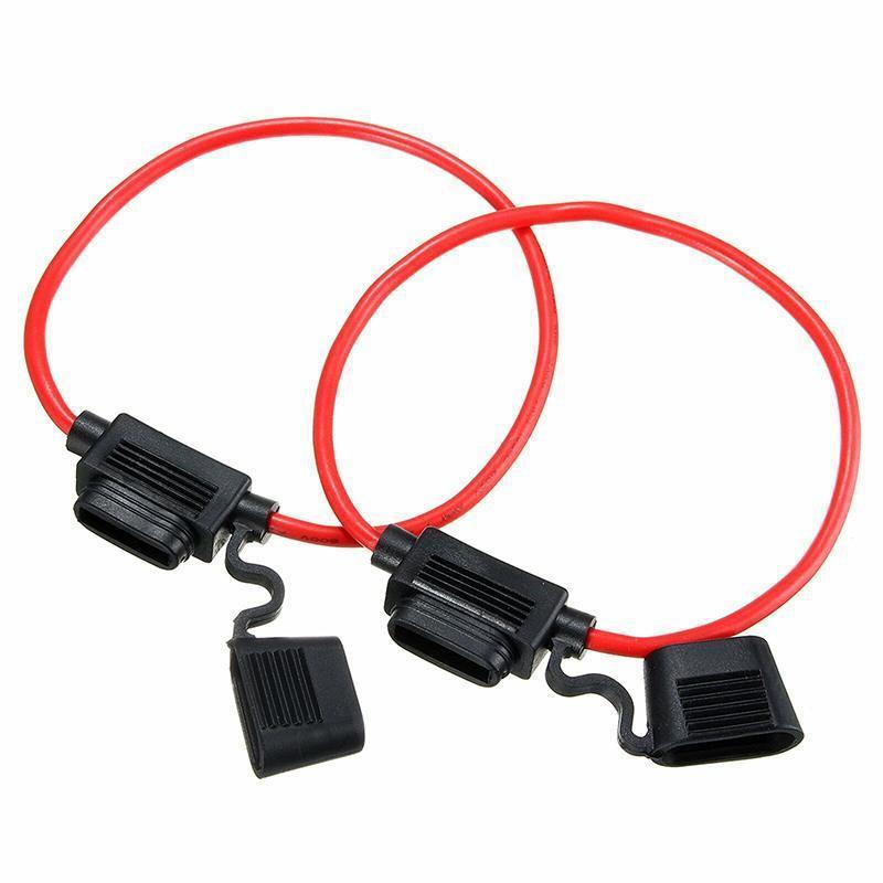 10Pcs 12V 40A Waterproof Standard Blade Inline Fuse Holder.
