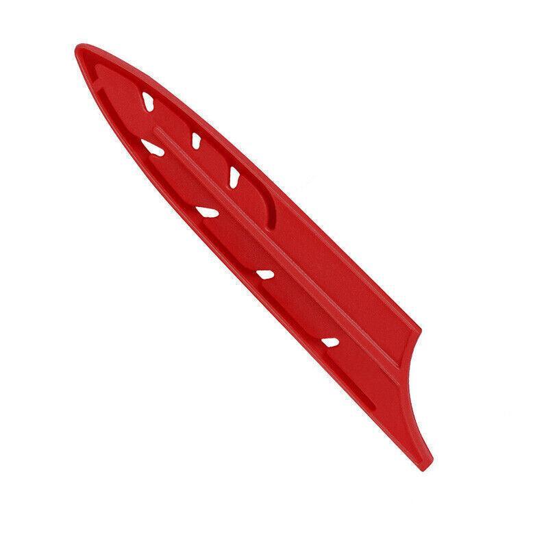 Plastic Knife Sheath Edge Guard Cover Scabbard Slicing Blade Red Protector Chef - Japanese Scabbard- 5in