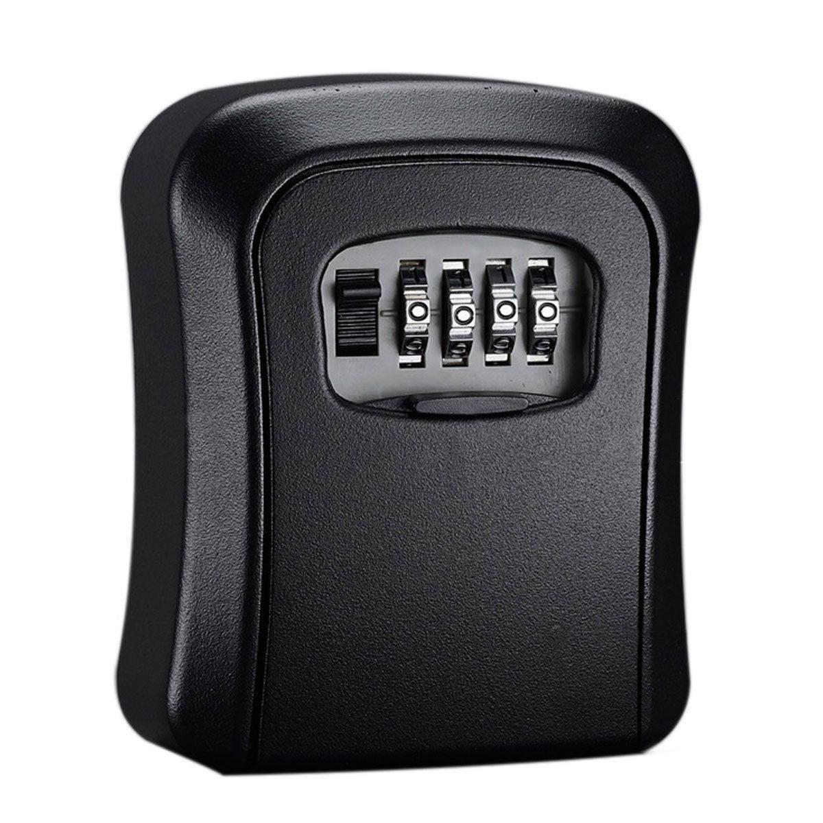 Combination Key Box with Combination Lock for Home Office Security Storage - Grey.