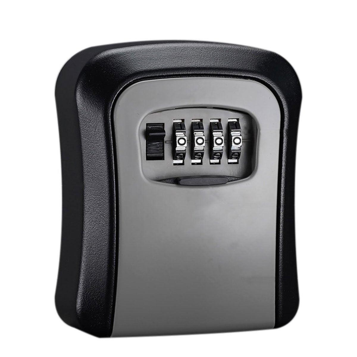 Combination Key Box with Combination Lock for Home Office Security Storage - Grey.