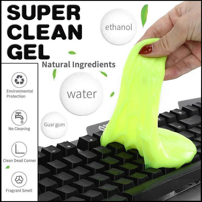 Dust Dirt Cleaning Super Clean Car Laptop Keyboard Home Cleaner - Green.