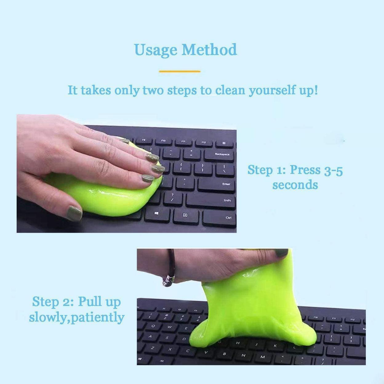 Dust Dirt Cleaning Super Clean Car Laptop Keyboard Home Cleaner - Green.