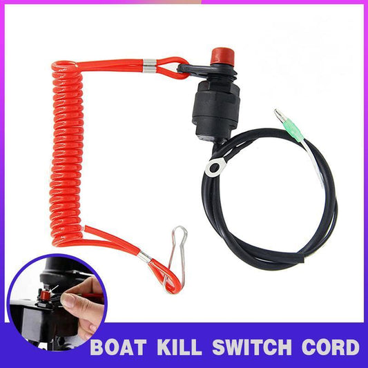 Boat Outboard Engine Motor Kill Stop Switch Emergency Tether Lanyard For Yamaha.