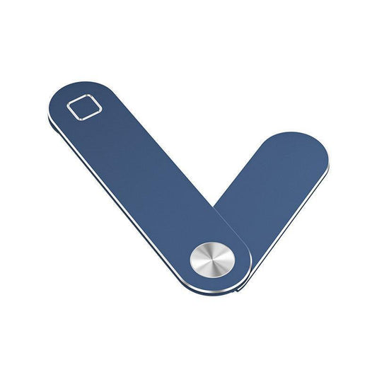 Side Mount Clip Phone Holder for Laptop Adjustable Portable Screen Bracket - Blue.