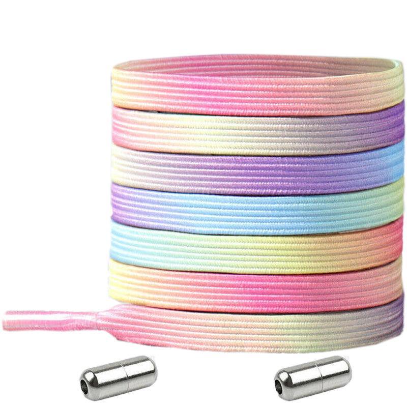 No Tie Locked Elastic Shoelace Shoe Lace Lazy Laces Sneakers Sports - NO.7 Bamboo Green