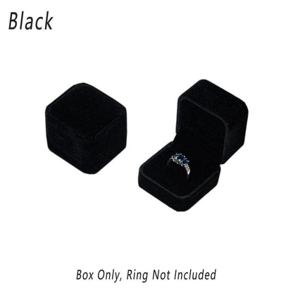 10X Flannel Ring Jewelry Earring Ring Jewelry Boxes Exquisite Gift Organizer - Apricot