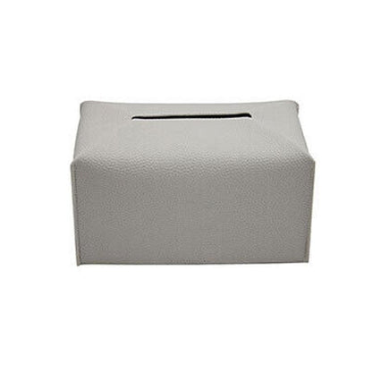 Large Size Tissue Box Dispenser Paper Holder Napkin Case Pu Leather Cover - Pink